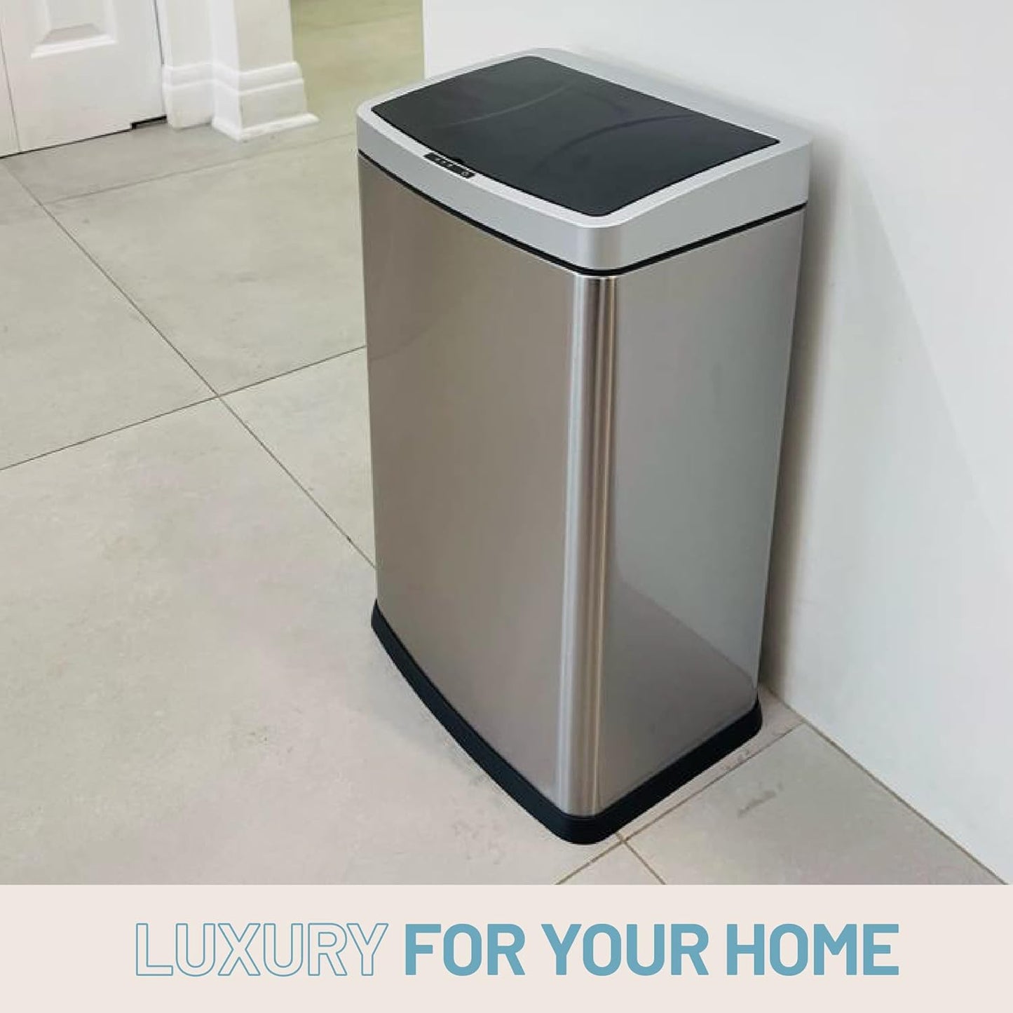 Stainless Steel Trash Can with Sensor (30 Liters / 7.9 Gallons)
