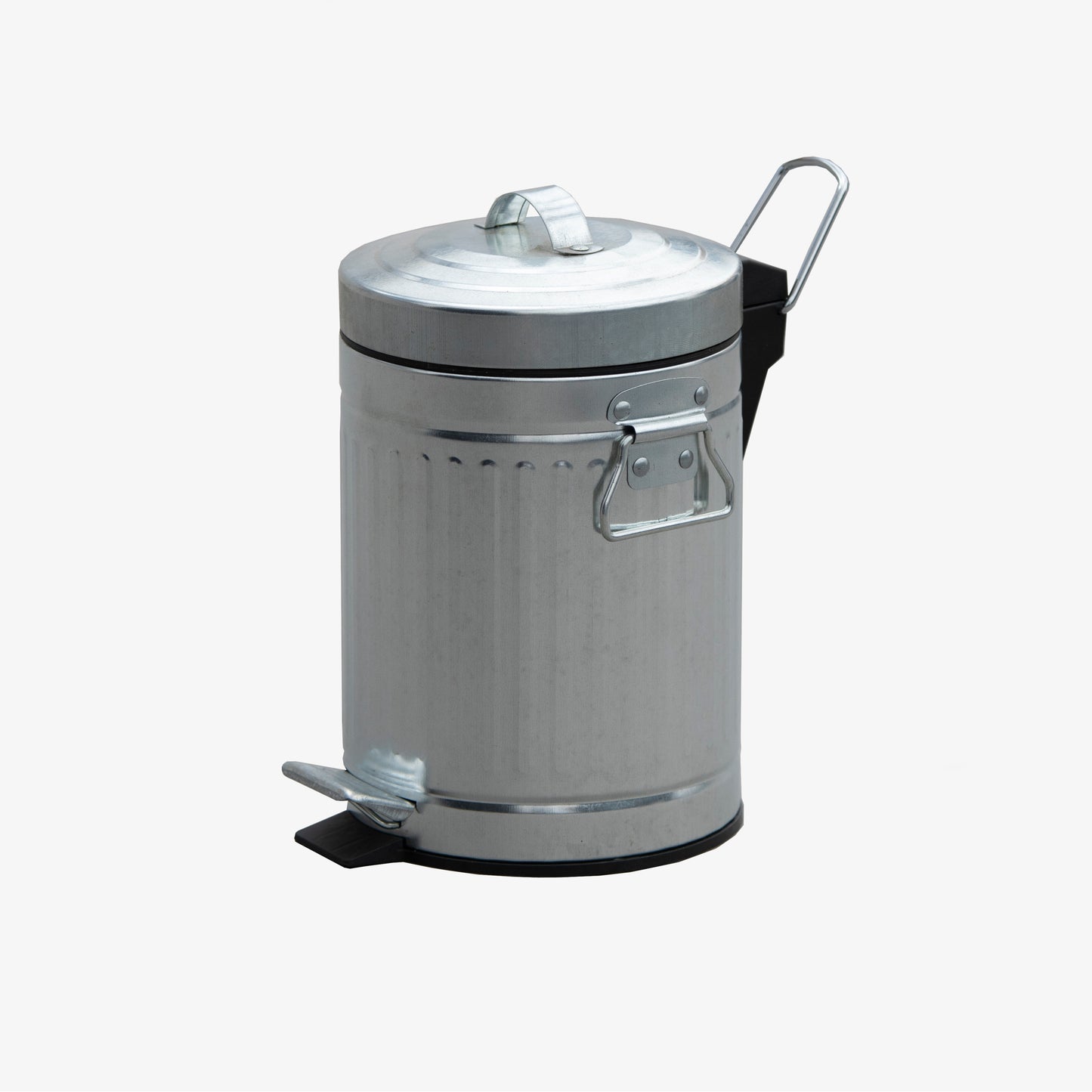 Galvanized Iron Trash Can (5 Liters / 1.3 Gallons)